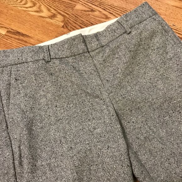 Theory Tweed Wool Trousers Grey Sz 10 - Picture 3 of 9